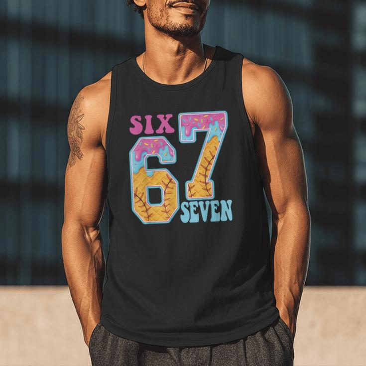 Six Seven Drip Baseball Player Number 67 Or 67th Birthday Men Tank Top Six Seven Drip Baseball Player Number 67 Or 67th Birthday Men Tank Top