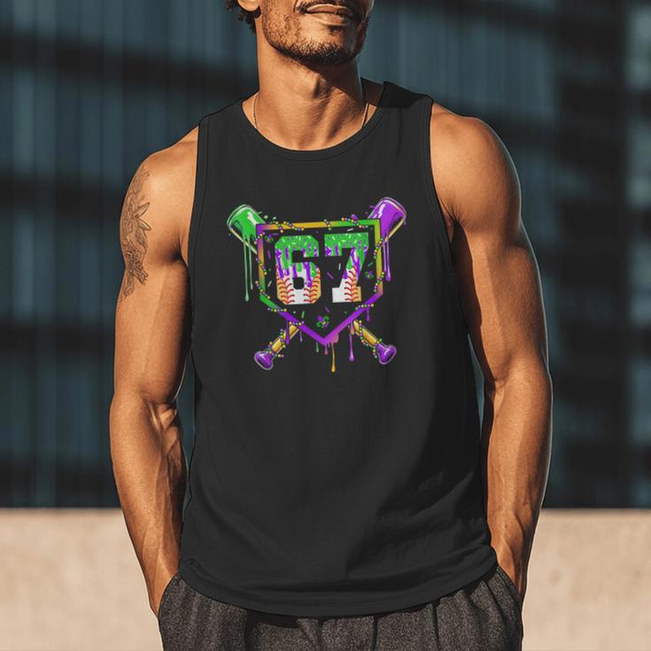 Six Seven Mardi Gras Baseball Sports Party Men Tank Top Six Seven Mardi Gras Baseball Sports Party Men Tank Top