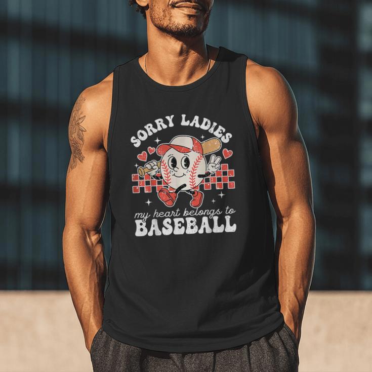 Sorry Ladies My Heart Belongs To Baseball Boy Kids Men Tank Top Sorry Ladies My Heart Belongs To Baseball Boy Kids Men Tank Top
