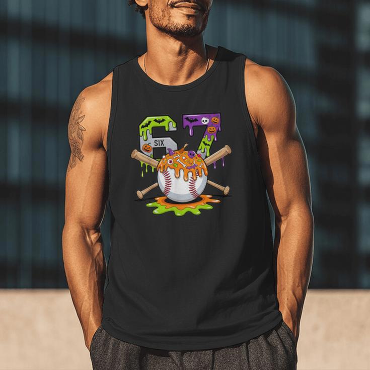 Spooky Halloween Baseball Ice Cream Dripping Six Seven 6 7 Men Tank Top Spooky Halloween Baseball Ice Cream Dripping Six Seven 6 7 Men Tank Top