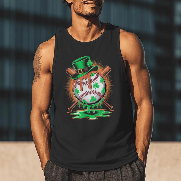 St Patrick Day Baseball Drip Ice Cream Kids Boys Men Men Tank Top St Patrick Day Baseball Drip Ice Cream Kids Boys Men Men Tank Top