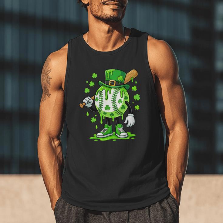 St Patricks Day Shamrock Baseball Drip Icecream Irish Boys Men Tank Top St Patricks Day Shamrock Baseball Drip Icecream Irish Boys Men Tank Top
