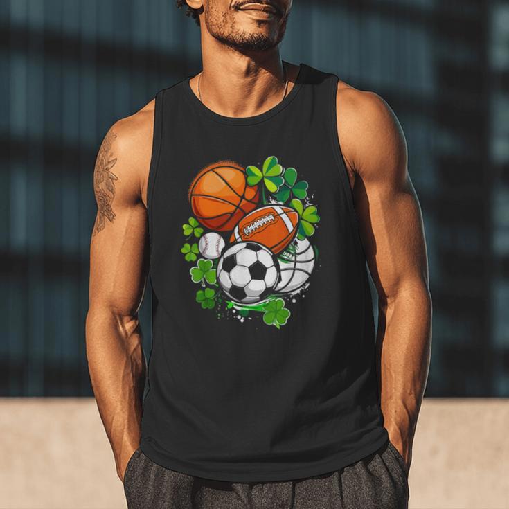 St Patricks Day Shamrock Basketball Baseball Football Soccer Men Tank Top St Patricks Day Shamrock Basketball Baseball Football Soccer Men Tank Top