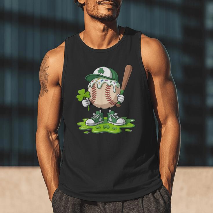 Toddler Baseball Drip Ice Cream Boys Kids St Patricks Day Men Tank Top Toddler Baseball Drip Ice Cream Boys Kids St Patricks Day Men Tank Top