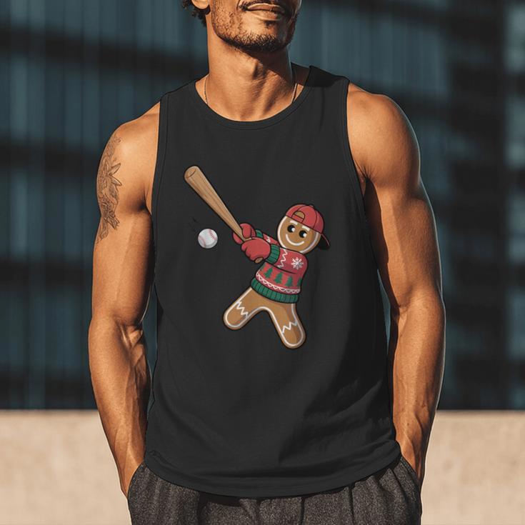Ugly Christmas Sweater Gingerbread Baseball Toddler Kids Men Tank Top Ugly Christmas Sweater Gingerbread Baseball Toddler Kids Men Tank Top