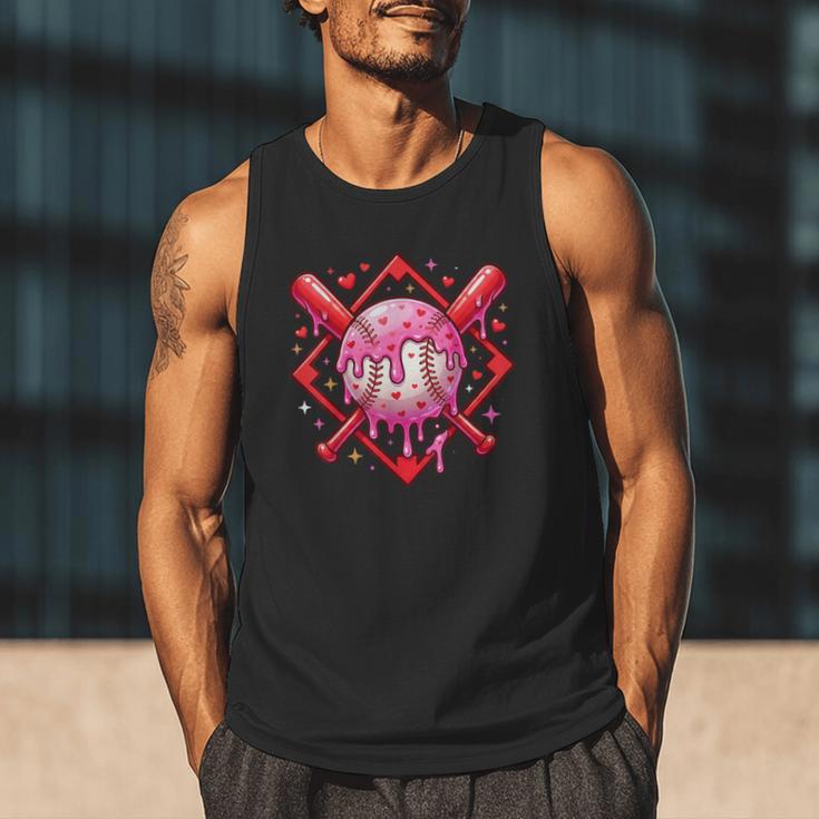 Valentines Day Baseball Boys Ice Cream Drip Heart Youth Kids Men Tank Top Valentines Day Baseball Boys Ice Cream Drip Heart Youth Kids Men Tank Top