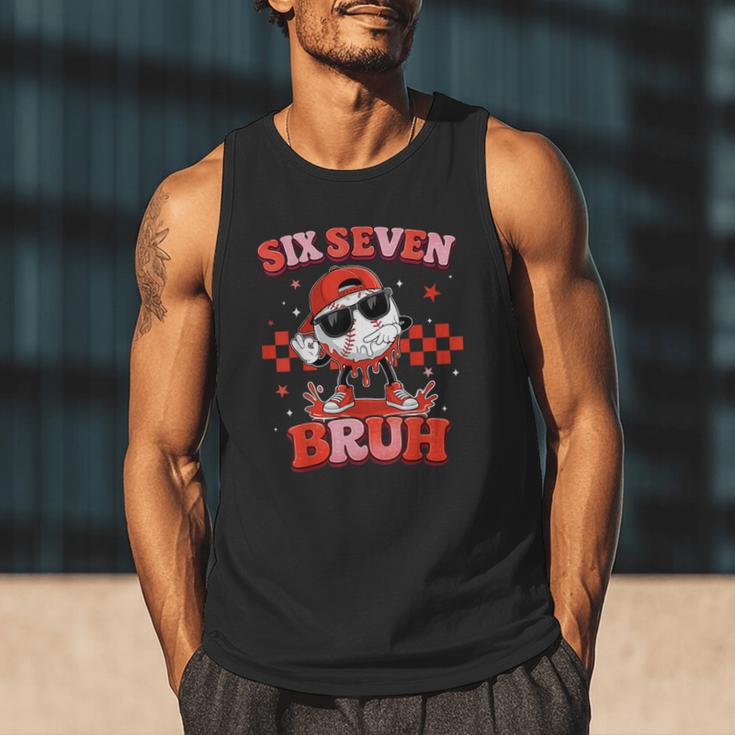 Valentines Day Baseball Six Seven 67 Meme Heart Baseball Dab Men Tank Top Valentines Day Baseball Six Seven 67 Meme Heart Baseball Dab Men Tank Top