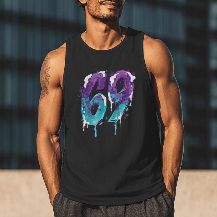 Vintage Baseball 69 Number Men Tank Top Vintage Baseball 69 Number Men Tank Top