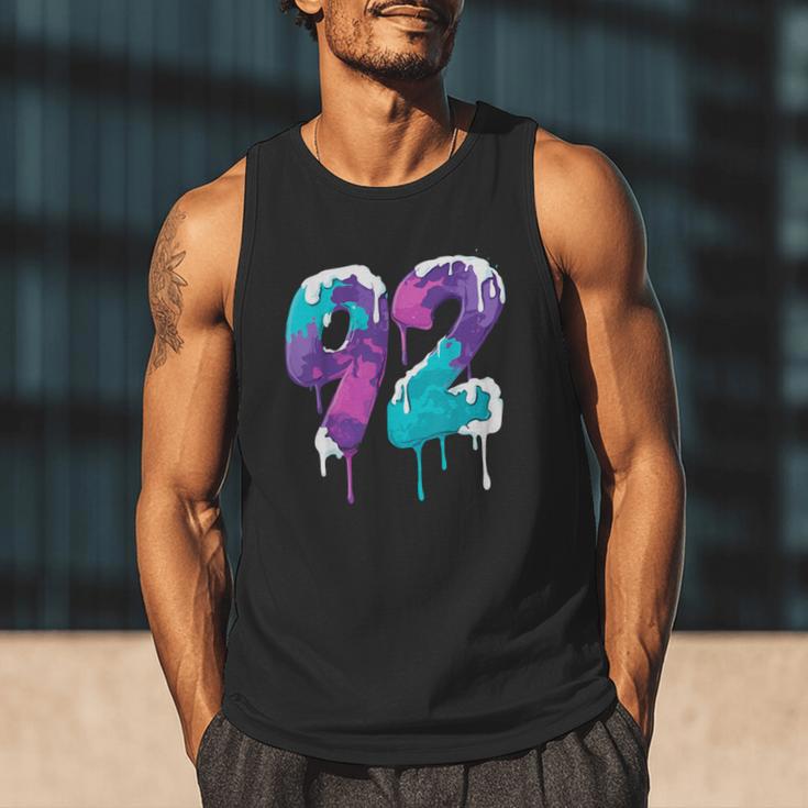 Vintage Baseball 92 Number Men Tank Top Vintage Baseball 92 Number Men Tank Top