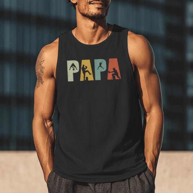 Vintage Baseball Dad Papa Fathers Day Men Tank Top Vintage Baseball Dad Papa Fathers Day Men Tank Top