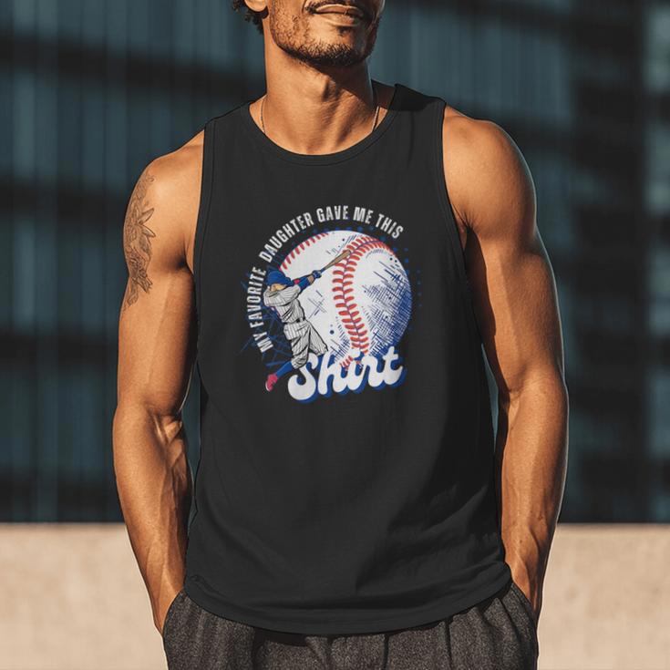 Vintage Baseball Dad Tee My Favorite Daughter Gave Me This Men Tank Top Vintage Baseball Dad Tee My Favorite Daughter Gave Me This Men Tank Top