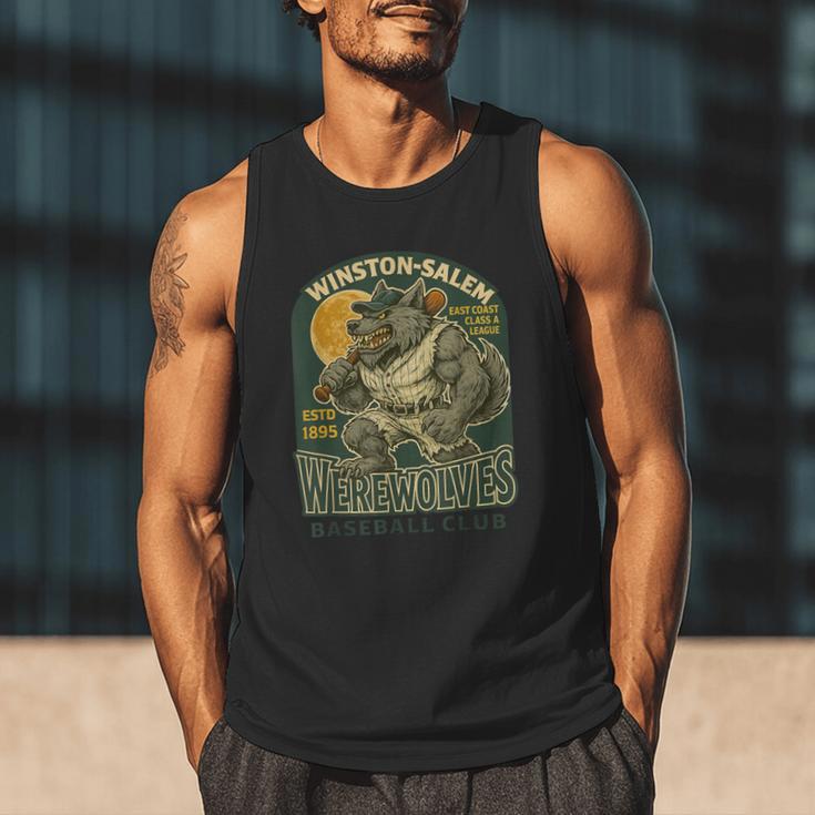 Winston-Salem Werewolves Minor League Baseball Club Men Tank Top Winston-Salem Werewolves Minor League Baseball Club Men Tank Top