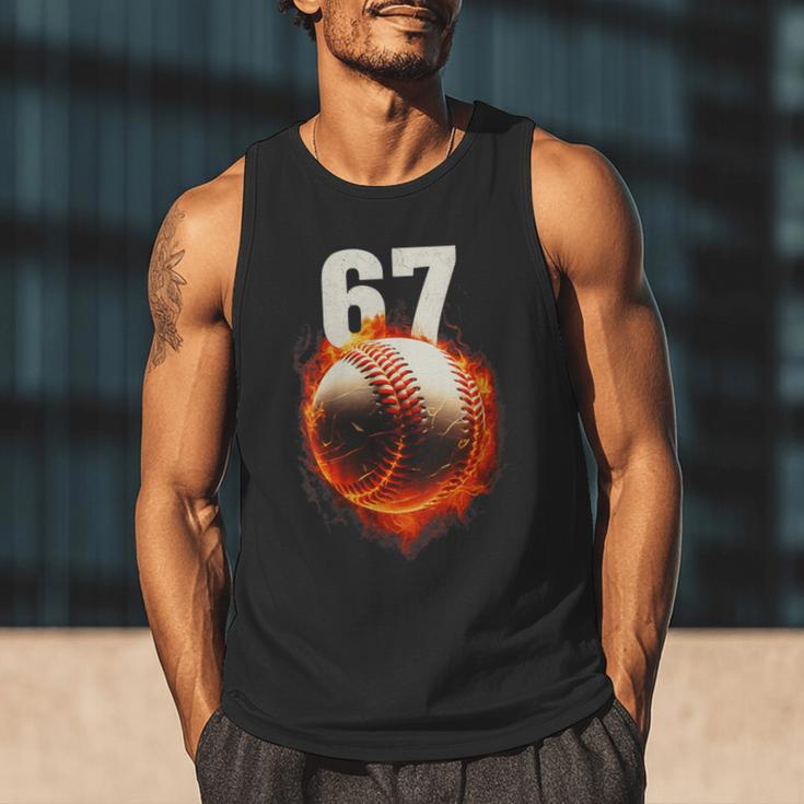 Women's 67 Baseball Boys Birthday Teens Six Seven Brainrot Men Tank Top