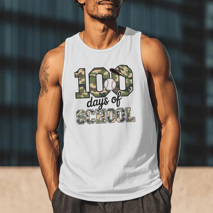 100 Days Of School Camo Baseball Camouflage For Kids Men Tank Top 100 Days Of School Camo Baseball Camouflage For Kids Men Tank Top