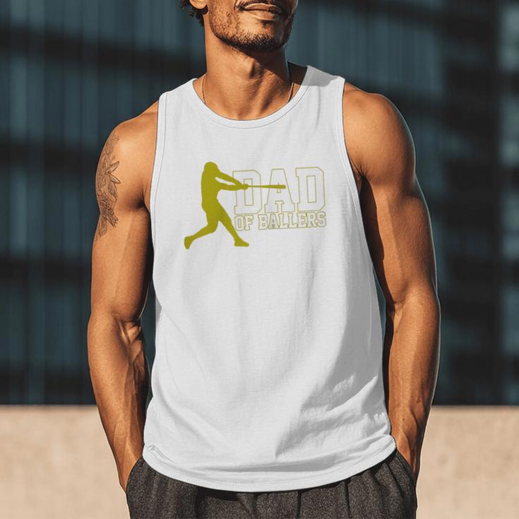 Baseball Dad Of Ballers Raglan Baseball Tee Men Tank Top