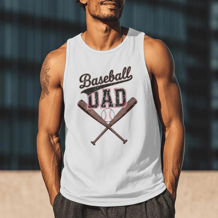 Baseball Dad Father's Day Baseball Daddy Game Day Toddlers Men Tank Top Baseball Dad Father's Day Baseball Daddy Game Day Toddlers Men Tank Top