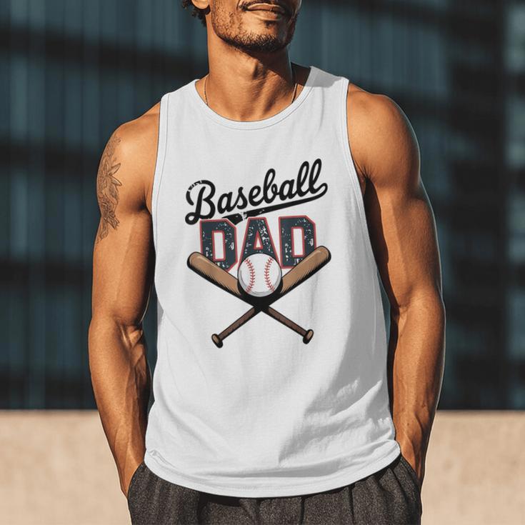 Baseball Dad For Father's Day Game Day Celebration Men Tank Top