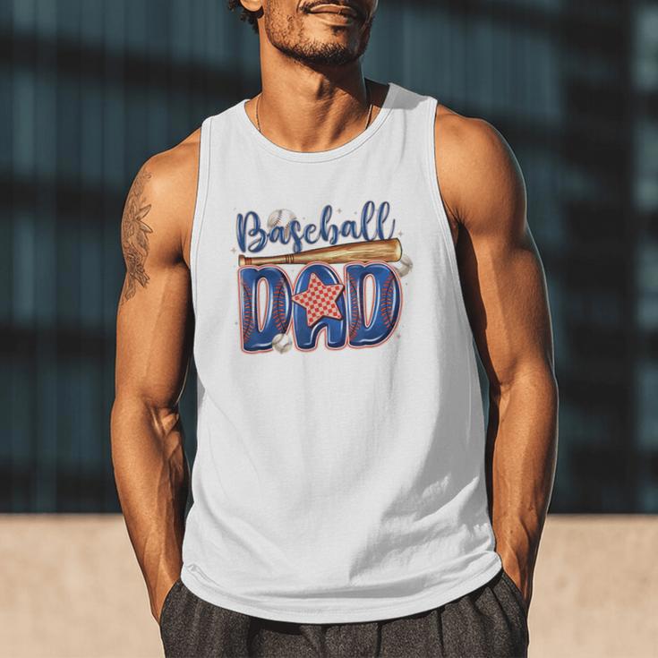 Baseball Dad Game Day Fathers Day Men Tank Top Baseball Dad Game Day Fathers Day Men Tank Top