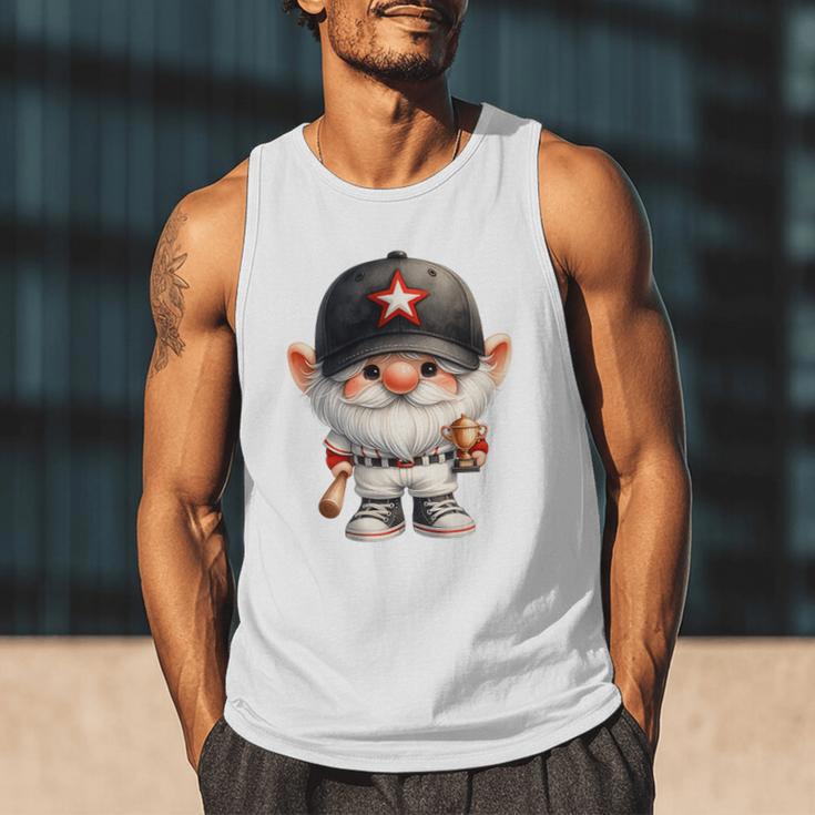 Baseball Dad Gnome For Baseball Lover With Winner Trophy Premium Tri-Blend Men Tank Top Baseball Dad Gnome For Baseball Lover With Winner Trophy Premium Tri-Blend Men Tank Top