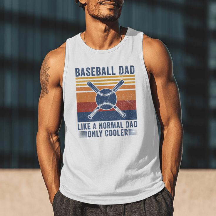 Baseball Dad Like A Normal Dad Only Cooler Premium Men Tank Top