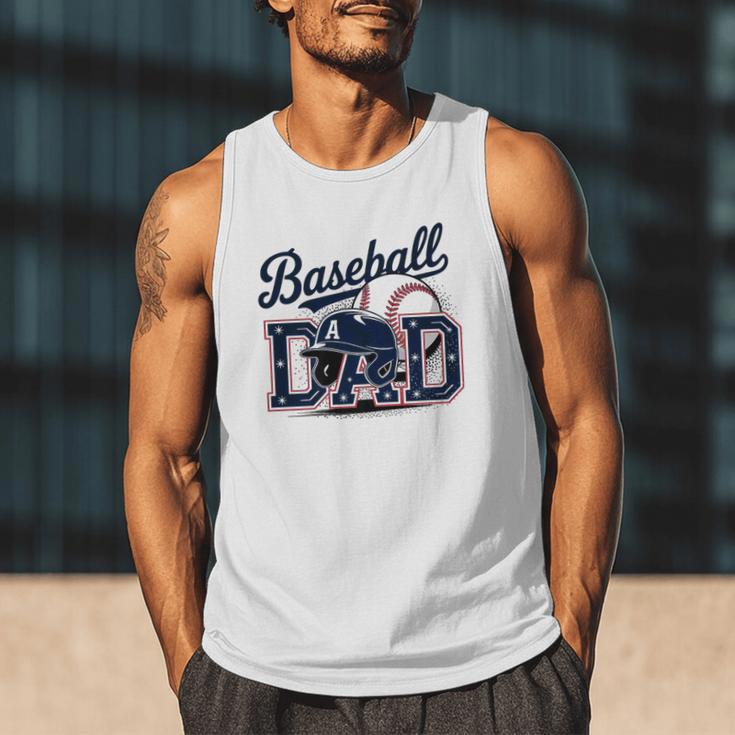 Baseball Dad Proud Fathers Sports Gear Premium Men Tank Top