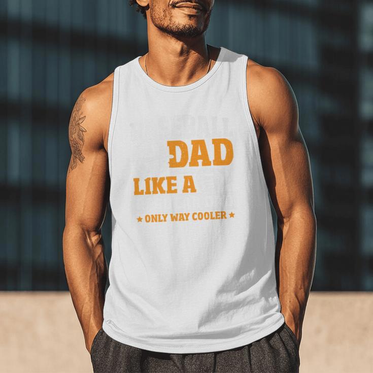 Baseball Dad Like a Regular Dad Only Way Cooler Premium Men Tank Top