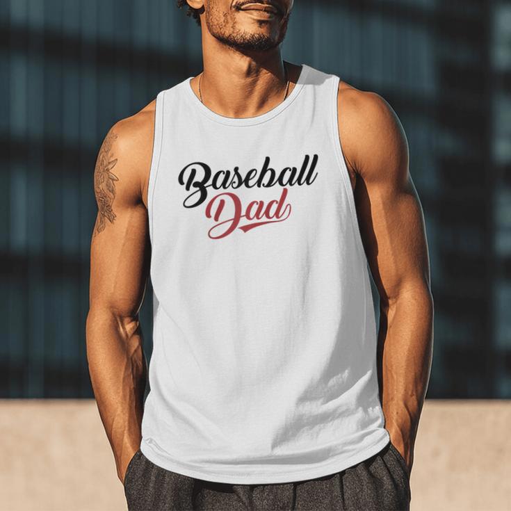 Baseball Dad Script Raglan Baseball Tee Men Tank Top