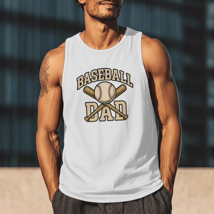 Baseball Dad Sports With Bats And Ball Graphic Premium Men Tank Top