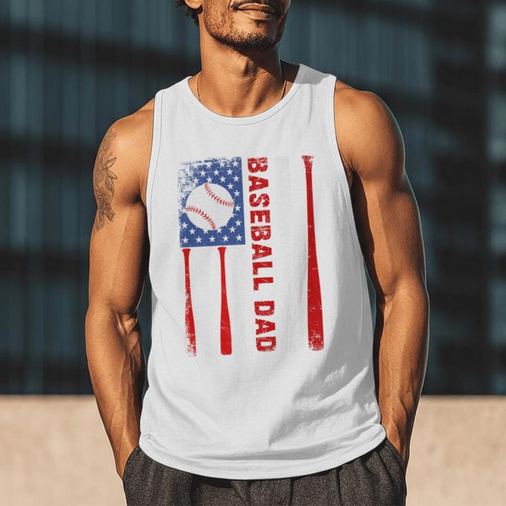 Baseball Dad USA American Flag Father's Day 4th Of July Premium Men Tank Top Baseball Dad USA American Flag Father's Day 4th Of July Premium Men Tank Top
