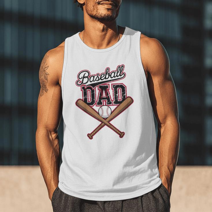 Baseball Dad Vintage Father's Day Family Humor Sport Lovers Men Tank Top Baseball Dad Vintage Father's Day Family Humor Sport Lovers Men Tank Top