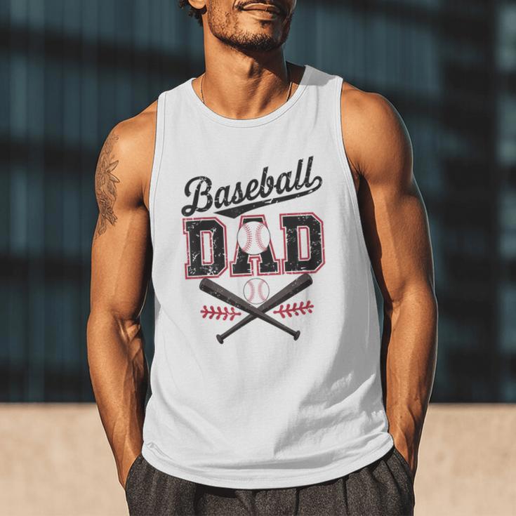 Baseball Daddy Father's Day Baseball Season Vintage Game Day Men Tank Top Baseball Daddy Father's Day Baseball Season Vintage Game Day Men Tank Top
