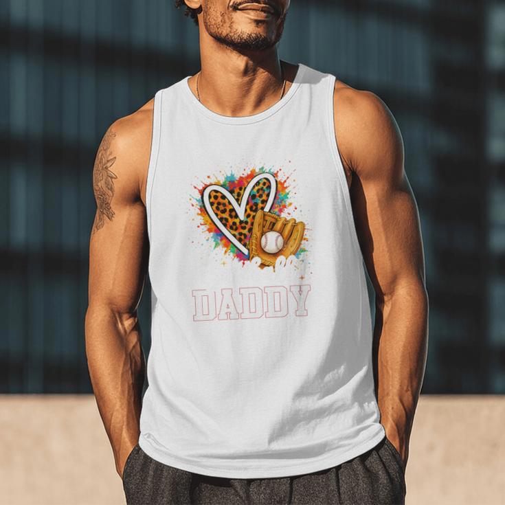Baseball Daddy Leopard Heart Colorful Premium Men Tank Top Baseball Daddy Leopard Heart Colorful Premium Men Tank Top