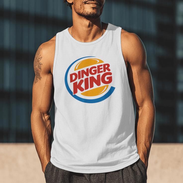 Baseball Dinger King Logo For Home Run Players And Fan Men Tank Top