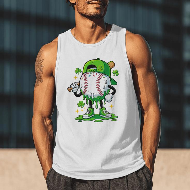 Baseball Drip Ice Cream Apparel Boy Youth St Patrick’s Day Men Tank Top