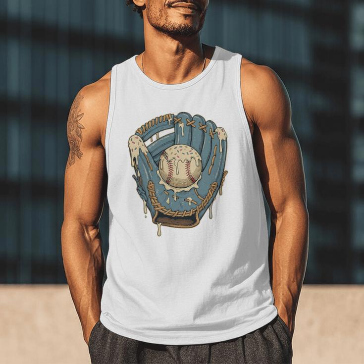 Baseball Drip Ice Cream Glove With Sprinkles And Ball Youth Premium Tri-Blend Men Tank Top Baseball Drip Ice Cream Glove With Sprinkles And Ball Youth Premium Tri-Blend Men Tank Top