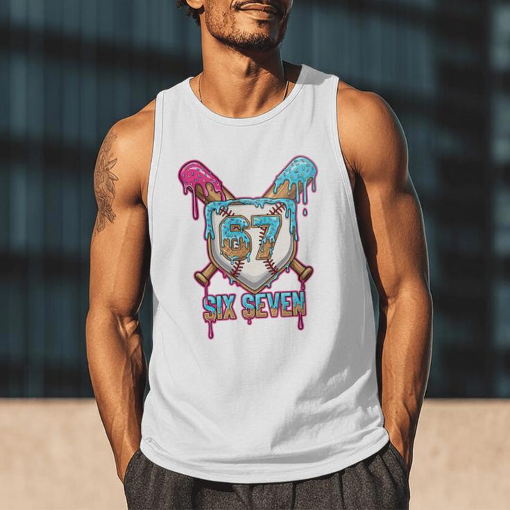 Baseball Drip Number 67 Player 6-7 Six Seven Meme Gen Alpha Men Tank Top Baseball Drip Number 67 Player 6-7 Six Seven Meme Gen Alpha Men Tank Top