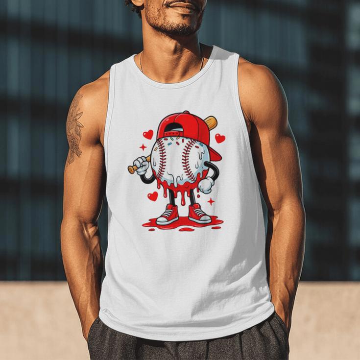 Baseball Drip Valentines Men Tank Top Baseball Drip Valentines Men Tank Top