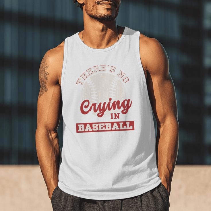 Baseball Game Day There Is No Crying In Baseball Men Tank Top Baseball Game Day There Is No Crying In Baseball Men Tank Top