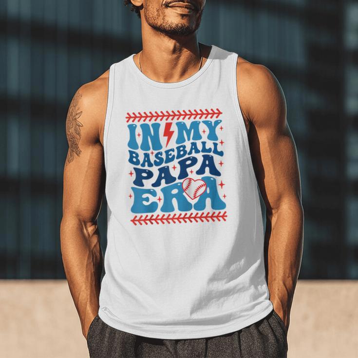 In My Baseball Papa Era Groovy Baseball Dad Family Matching Raglan Baseball Tee Men Tank Top In My Baseball Papa Era Groovy Baseball Dad Family Matching Raglan Baseball Tee Men Tank Top