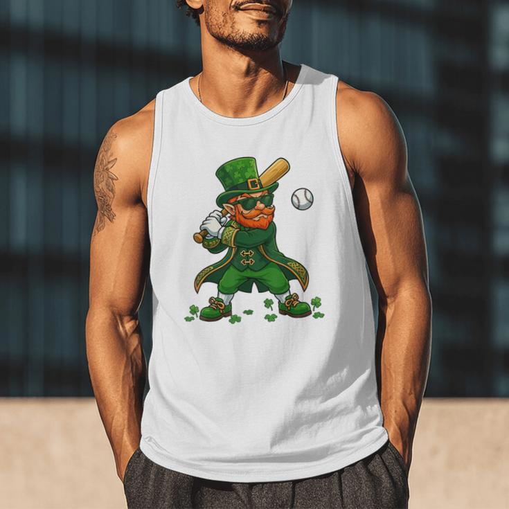 Baseball St Patricks Day Leprechaun Boys Girls Men Women Men Tank Top