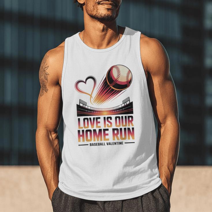 Baseball Valentine Forever On Deck For You Men Tank Top