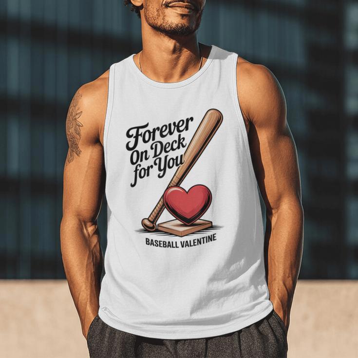 Baseball Valentine Forever On Deck For You Tee Men Tank Top