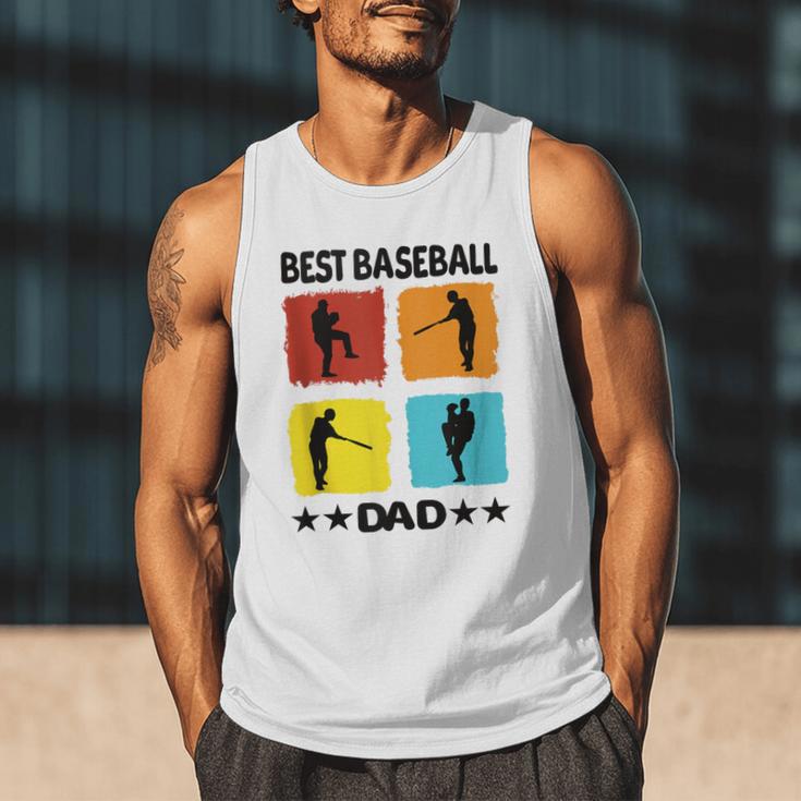 Best Baseball Dad Baseball Baseball Player Dad Saying Men Tank Top