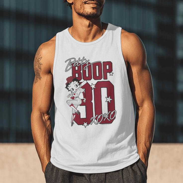 Betty Boop Baseball Logo Jersey With Stars Cute Cartoon Men Tank Top Betty Boop Baseball Logo Jersey With Stars Cute Cartoon Men Tank Top