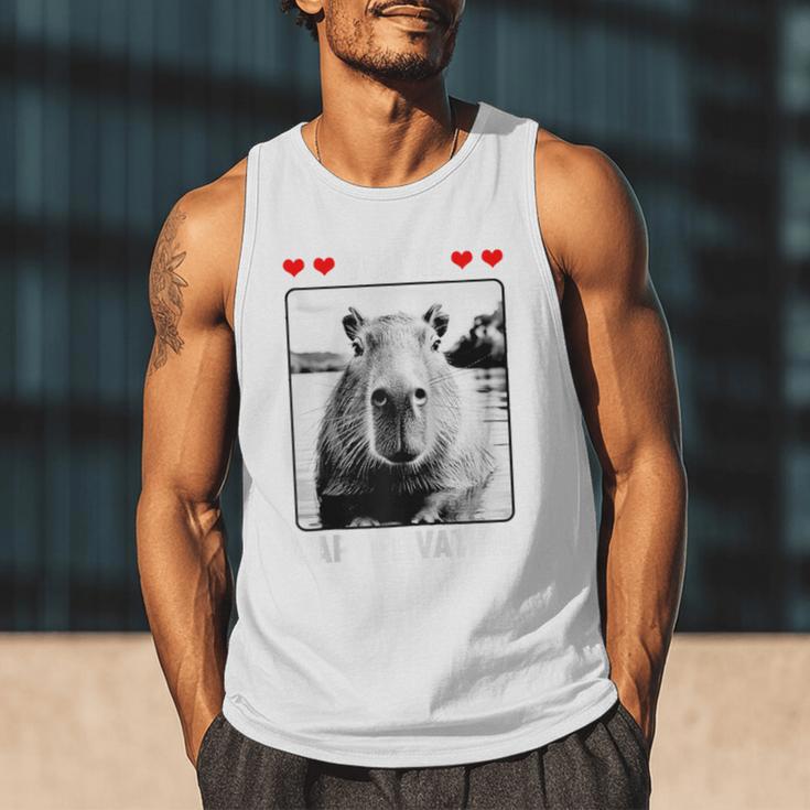 Capybara Love Valentines Day Cute Animal Hearts Raglan Baseball Tee Men Tank Top