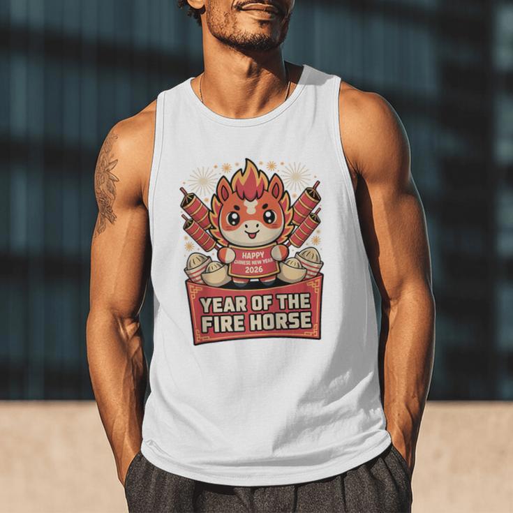 Chinese New Year 2026 Fire Horse Celebration Raglan Baseball Tee Men Tank Top Chinese New Year 2026 Fire Horse Celebration Raglan Baseball Tee Men Tank Top
