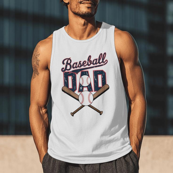 Cool Baseball Dad For Vintage Father's Day Game Day Men Tank Top Cool Baseball Dad For Vintage Father's Day Game Day Men Tank Top