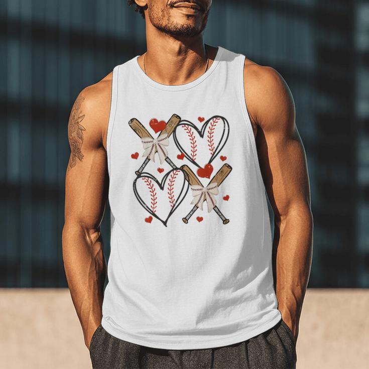 Coquette Bow XOXO Baseball Lover Heart Valentine Game Day Men Tank Top Coquette Bow XOXO Baseball Lover Heart Valentine Game Day Men Tank Top