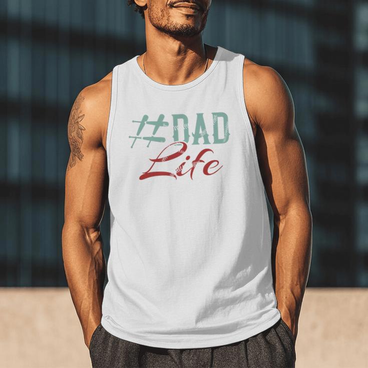 Dad Life Softball Baseball Daddy Sports Father’s Day Premium Men Tank Top