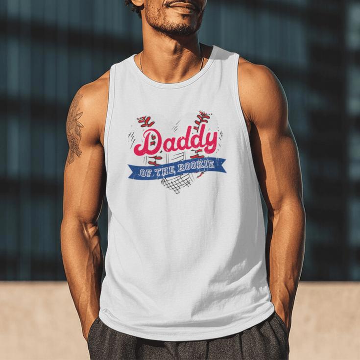 Daddy Of The Rookie Baseball Dad Retro Love Heart Birthday Premium Men Tank Top Daddy Of The Rookie Baseball Dad Retro Love Heart Birthday Premium Men Tank Top